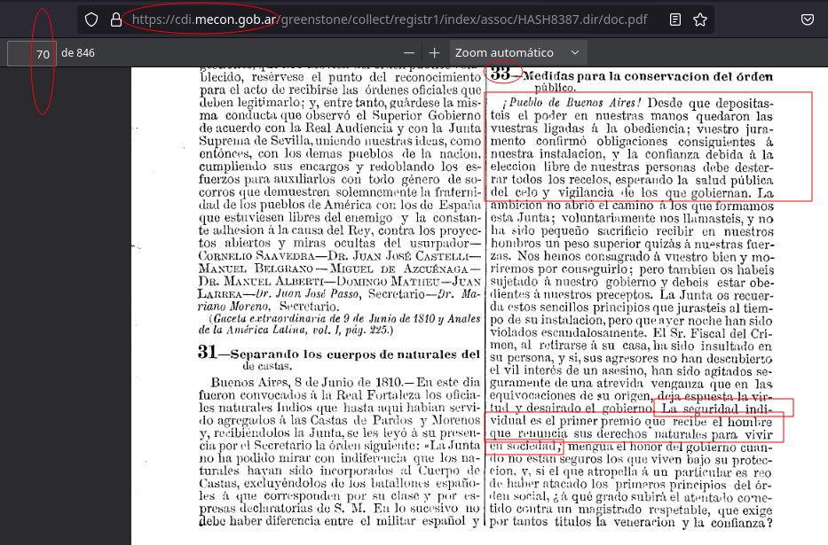 Acta 33 de la gesta de mayo de 1810