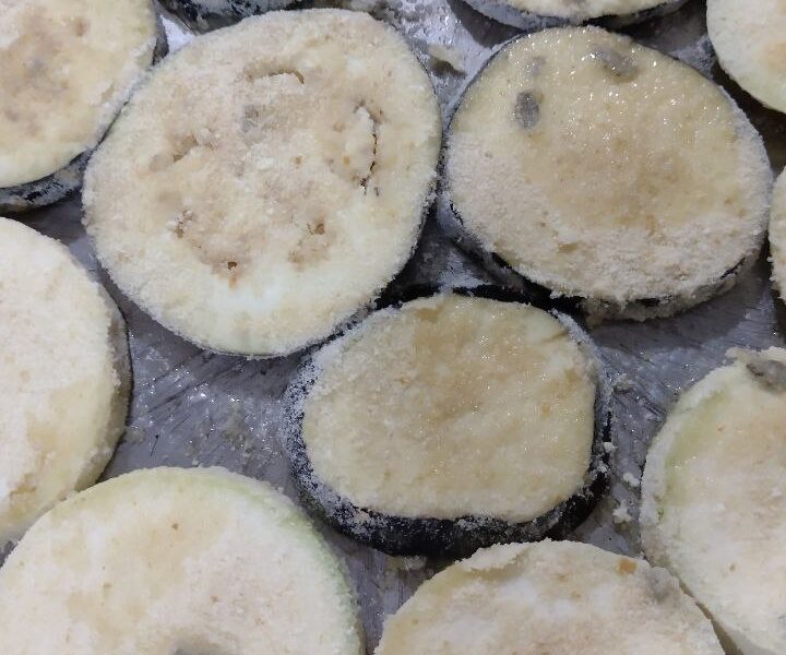 Milanesas de zuchinis y/o de berenjenas.